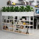 Fantasy iron partition shelf screen modern simple green plant flower stand office planter cafe locker A type 12*25*15