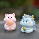 Gelun twelve zodiac creative micro landscape cartoon ornaments simulated animals tiger snake monkey horse sheep pig children's small dolls colorful zodiac 12-piece combination pack