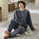 Aus dem Herzen des Herzkorallens Velvet Pyjamas Herren, Herbst und Winter verdickte warme und lässige, plus Größe langärmelige Herren-Pyjama-Kleidungsstücke Set F 9864 m Höhe 165-170 Gewicht 100-120jin [Jin gleich 0,5 kg]