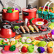 Beibei's birthday gifts for children's kitchen house play house simulation cooking mini kitchenware set 3-6 years old men and women toys