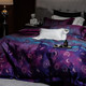 High-end villa double-strand 100S Pima cotton four-piece set pure cotton jacquard quilt cover sheets luxury bedding Bright Galaxy 1.5m bed sheet four-piece set