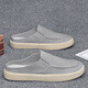 
Huili canvas shoes men's summer breathable casual lazy person pedals half-tugged old Beijing thousand-layer sole cloth shoes black trendy shoes black upgraded model 80 people choose 42