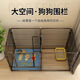 Pet supplies dog cages, dog fences, home indoor medium and large dog cages, outdoor pet fences, free black free little yellow duck + pet sleeping pad, 1 piece 20*20*20 without doors