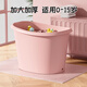 捷贝儿童洗澡桶宝宝浴桶婴儿洗澡盆泡澡桶大号可坐全身浴缸游泳桶家用 加厚米（0-15岁）+浴凳+洗浴大礼包