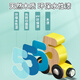 Katio Magnetic Digital Train Toys Kindermagnetbauer Versammlung Baby Mädchen 1 bis 3 bis 6 Jahre alt 2 Jungen 12 magnetischer digitaler Zug + Frosch Flat