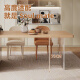 Mesa de comedor de la isla Yajuxuan Integrada Modern Simple Cream Style Home retráctil retráctil Mesa de comedor acrílico Caterpillar Silla de comedor* 2 (1047p) Mesa de comedor de la isla multifuncional retráctil integrada