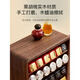 He Jiagong black walnut lipstick storage box dressing table desktop cosmetics lip glaze powder makeup brush large capacity storage rack Jian Na four-layer lipstick box