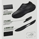 LOTTO golf casual shoes men's leather non-slip sports outdoor casual white shoes 8831P black 42
