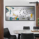 Aohan Perpetual Calendar Large Size Electric Meter Box Decorative Painting with Clocks and Wall Clocks Modern Light Luxury Cover Distribution Box Clocks and Hanging Paintings JD121.28 Perpetual Calendar + Watches 80*40 (Cover 70*30) Lifting cover/Support pole gold frame