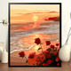 Ouoety Digital Oil Painting Blumen Landschaft Cartoon handgemalbte Füllstoff handgefertigtes Acrylölmalerei Dekoratives Malmal