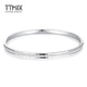 TTMIX frosted pt950 platinum bracelet for women, platinum bracelet, simple platinum bracelet, concubine bracelet, birthday gift, 56mm, one bar, weight 19.89g, width 5.5mm, if the weight is more, the less will be added.