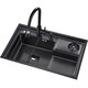 Kohler nano-black Stepped Cup Pucher раковина для одного танка из нержавеющей стали растительного бассейна Coffee Shop Hall Zhongdao Water Bar 6848 с 6193 круглым горячим и горячим смеси