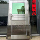Qilicai thickened 304 stainless steel single door half-wave balcony door entry anti-theft door rental door rural entry door outer door outsourcing right opening-left lock 96x205cm