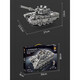 Nanqis neue 99-Typ-Fernbedienungskontrollpanzerbausteine Tiger Heavy Panzerfahrzeug 8-14-jährige Jungen Militärkampf Chinas 99-Typ-Fernbedienungstank 1105 PCS