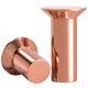 Fengji national standard copper strike countersunk head rivet GB869 solid flat head flat cone head copper rivet M2M3M4M5M6M8 M2.5*8 [150 pieces]