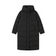 Jing Tokyo Made Down Jacket Women's 90 Duck Down Puff Mid-Length Fashion Versatile 25 Winter New Thick Jacket Black M