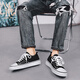 
Su-style big-toe canvas shoes men's thick sole 2025 summer trendy and cool casual Korean version of literary and versatile student low-top breathable trendy shoes black 41