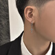BJYL trendy men's ear clip niche ear studs trendy boys cross without pierced earrings handsome single earrings earrings for men single ear studs with pierced ears