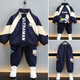 G.DUCKKIDS little yellow duck joint Ultraman clothes boys suit spring and autumn 2024 new children's sports two-piece set baby navy suit 110 recommended 4~5 years old 100-110cm