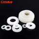 Creaby plastic nylon gasket round insulating flat gasket plastic enlarged rubber gasket washer white M6*10*1 100 pieces