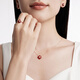 Chow Tai Fook ENZO Shishi Ruyi 18K gold carnelian topaz ring for women EZV7387 gift for girlfriend No. 11