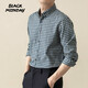 BLACKMONDAY easy-care plaid shirt men's long-sleeved spring and autumn business anti-wrinkle no-iron casual shirt