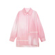 LESS calla lily printed shirt for women, mulberry silk silk texture, artistic sense, loose casual shirt 2O1213040 690/mixed powder XL