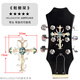 
HUANDI Folk Guitar Ukulele Electric Guitar Headphones Box Piano Code Stickers Personalized Decoration Internet Celebrity Guitar Panel Stickers Skull Rack
