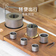 KEITH铠斯【钛泡茶杯】户外野餐过滤杯双层茶杯家居出行便携现代茶具 Ti3927纯钛手抓泡茶杯