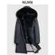 NLMN Winter Winter Wind Fur Integrated Mink Inner Inner Inner For Men's Casco Europeo y American Coat Europeo y American Gris L