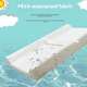 Multifunctional baby waterproof diaper pad bath massage touch diaper pad replaceable washable crib left and right protection (can be suspended) crib can be set up 1 piece 80x40cm