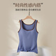 Hengyuanxiang vest women's vest pure cotton suspender base knitted underwear sleeveless summer wear casual sports thin small suspender [1 piece viscose fiber contrast] Warm brown XL (175)