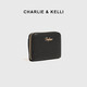 CHARLIE & KELLI品牌 CK轻奢包包女包简约链条卡包女士零钱包2025新款附件手拿包 黑色