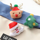 Fog icing Christmas plush brooch cute atmosphere cartoon Santa Claus bag decoration badge company event small gift M Christmas tree
