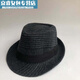 Jingpu Fei hat men's autumn and spring top hat dad woolen hat middle-aged and elderly jazz hat British Xu Wenqiang retro gentleman hat solid color woolen-gray adult model 58cm