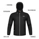 PGM Golf Set para hombres impermeables equipos a prueba de lluvia de impermeables pantalones superiores ropa completa YF689-Black XL