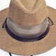 
Li Yun HouSe top hat men's summer breathable sun hat mesh hollow straw woven breathable flat brim top hat-brown M (56-58cm)