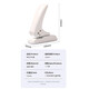 KEDAO Single Hole Puncher se puede hacer Película de sellado de plástico Photo Paper Jam Diameter Jam Diámetro de 5.5 mm PVC Manual de anillo de unión de anillo de enlace Oficina de papelería Puncher engrosado Puncher (se puede perforar 40 hojas de papel) Blanco 9734