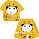 
Songyun Bing Black Tea Clothing Set Summer Hot T-shirt Short Sleeve Shorts Full Set Men and Women 3D Set 3TU5509 STKU719 4L Suitable for weight 155-170Jin [Jin equals 0.5 kg]