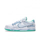 耐克（NIKE）球鞋定制 NIKE Dunk 竹韵 国风水墨 新中式 蓝白 男款板鞋不退不 DD1391-100(Teamfour-男女款线条 43