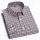 Nobel Paul Plaid Camisa de algodón a cuadros Muebles de manga larga para hombres Negocios informales Jóvenes y camiseta de mediana edad CHACK CM698 2XL