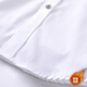 LUOBOBEIBEI children's shirt white boys' long-sleeved shirt table New Year's greetings school style velvet white 160