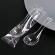 Shining Strong Disposable Spoons Independently Thick Packaged Hard Takeaway Fast Food Spoons Transparent Plastic Spoons Crystal Spoons 200 Count-Individually Packaged Disposable Transparent Spoons