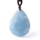 DL 1998 Pangdonglai Quality Aquamarine Raw Pendant One Plot Ice Pendants en forme de glace Collier et femmes G5010