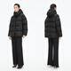 Jiangnan Buyi (JNBY) Bai Yueguang 25 new winter down jacket of the same style in the mall A-type loose side zipper 5X0C10110 001/original black (batch 1) S