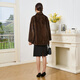 
DONGTIANJIA2025 new imported mink coat for women, whole mink medium-length stand-up collar mink fur fur coat for women, shoulders, brown M 100Jin [Jin equals 0.5 kg] or less