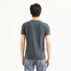 Lilang light fashion men's clothing [one guide wet] T-shirt men's LOGO printed short-sleeved inner bottom shirt Q4QNY202 dark gray L (175)