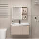 Gabinete de baño de Yidashang Lavado de tocador Combinación de la cuenca del baño Basina de cerámica Integrada Basina de cerámica de 40 cm + Gabinete de espejo P3271