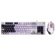 罗技（Logitech）  K845有线游戏机械彩色键盘 办公全尺寸机械键盘 G502HERO彩色贴纸款电竞游戏鼠标 游戏键鼠套装 K845茶轴-库洛米+G502 HERO阿卡丽贴纸