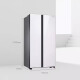 Refrigerador de doble puertas de caja de hielo de gran capacidad Samsung, flujo de aire completamente envolvente, conversión de frecuencia inteligente, refrigerador de panel de vidrio templado RS62R50371L/SC 655L White